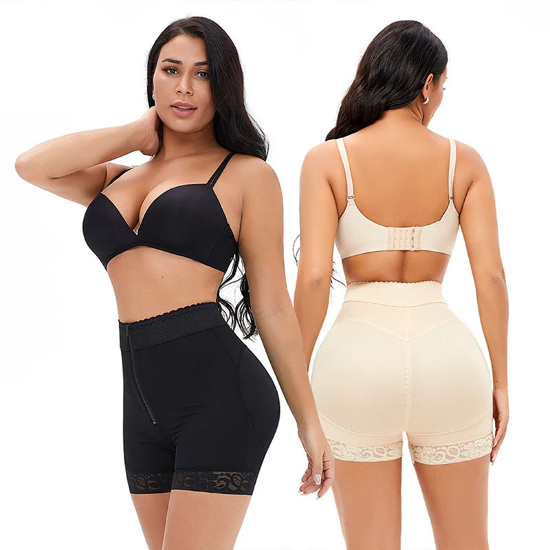 Hip Enhancer Shaper High Waist Abdominal Shorts for Women Tummy Control Butt Lifting Full Body Corset Shorts Women's Shapewear