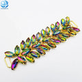 Hot--Sale Rhinestone Bikini Connector Gold Tone Bikini Chain Connector Waterproof Swimwear Buckle Accessory for Beachwear