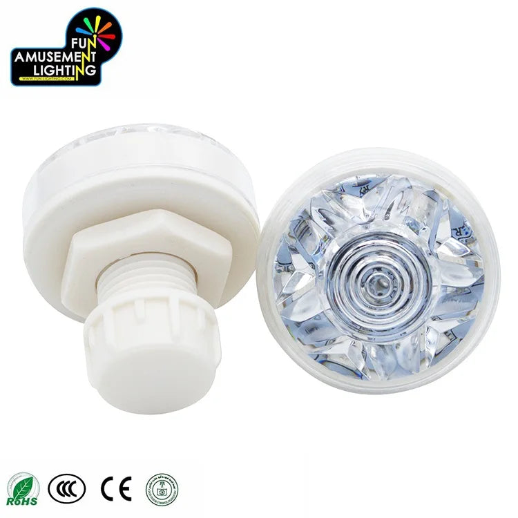 IP65 Anti-Water 45mm RGB LED Pixel Light 6 Pcs 5050 Pixels Auto Running for Roller Coasters Theme Parks Plastic Point Lights