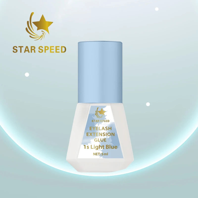 StarSpeed 1s Blue Lash Adhesive Factory Supply 1 Second Fast Dry and 8 Weeks Long Lasting Eyelash Extensions Glue