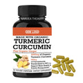 OEM Logo Turmeric Curcumin with Bioperine Ginger Turmeric Curcumin Capsules