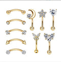 Gaby New 16G Rook Piercing Jewelry Eyebrow Rings Stainless Steel Belly Lip Ring Cartilage Hoop Rook Daith Earrings Tragus