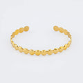 Multi Circle Bangle Round Jewelry Stainless Steel Bangle Cuff 18k Gold Plated Bracelet Cuff Bangle