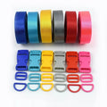 Meetee Colorful Handbag Parts Accessories Adjustment Buckles Plastic Bag Buckle