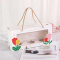 Custom Cupcake  Packaging Boxes 3 Hole clear Transparent Cupcake Bouquet Box and Packaging
