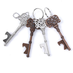 Vintage KeyChain Key Chain Beer Bottle Opener Coca Can Opening Tool with Ring or Chain