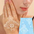 OEM Factory Supply Buy Temporary Tattoo Stickers Black and White Lace &  Transfers Embroidery Paper Water Temporary Tattoo Henna