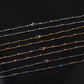 Modern Style Gold Plated Casual Necklace Buckle Cuban Chain Necklace Stainless Steel Half Cuban Chain DIY Jewelry