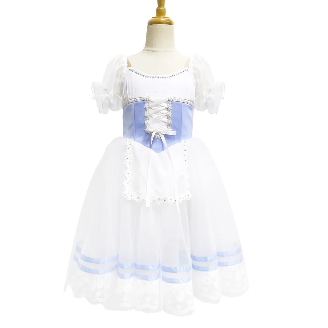 R0032 Blue Off-The-Shoulder Dress Clothes Kids Dancing Costume Ballet Princess Dress for Kids