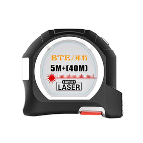 BTE C16 Digital Laser Measure Steel Tape 3-in-1 Metric System ABS Material with Ft Inch Fractions M Mm