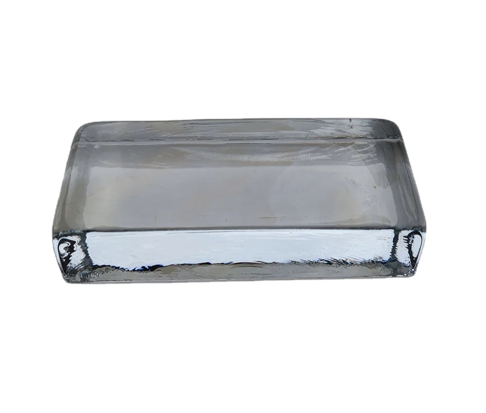240*115*53mm Clear Color Casting Solid Glass Bricks Glass Tiles Decorative Hot-Melt Crystal Glass Blocks