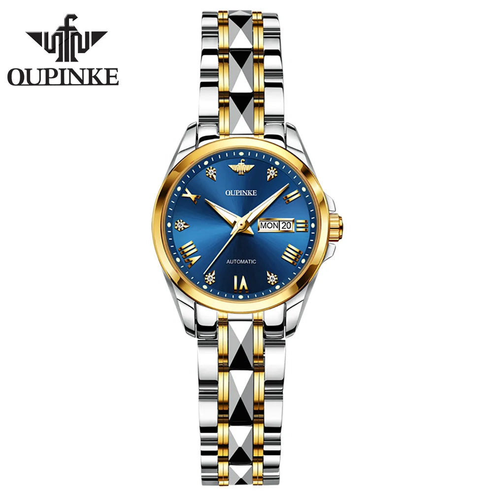 Oupinke 3171Wholesale Factory Luminous Wrist Ladies Watches Brands Luxury Girl Automatic Online Custom Movement Mechanical Watch