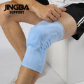 JINGBA 2023 New Arrival Knee Brace Compression Sleeve Flexible Silicone Spring Support Elastic Knee Pad Pat Bone Protection