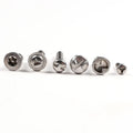 Stainless Steel 1/4 3/8 Galvanized Car Wall Plate Mounting Torx Pin Security License Plate Screws With Bits MegaBDM