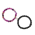 Hot Selling 8mm Beads Magnetic Crown Couple Bracelets His & Her Friendship Bracelets for Teens Couples Fashion Charm for Him Her