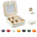New Design Free Samples Luxury Travel Jewelry Organizer Boxes Support Custom logo Pu Leather Jewelry Box