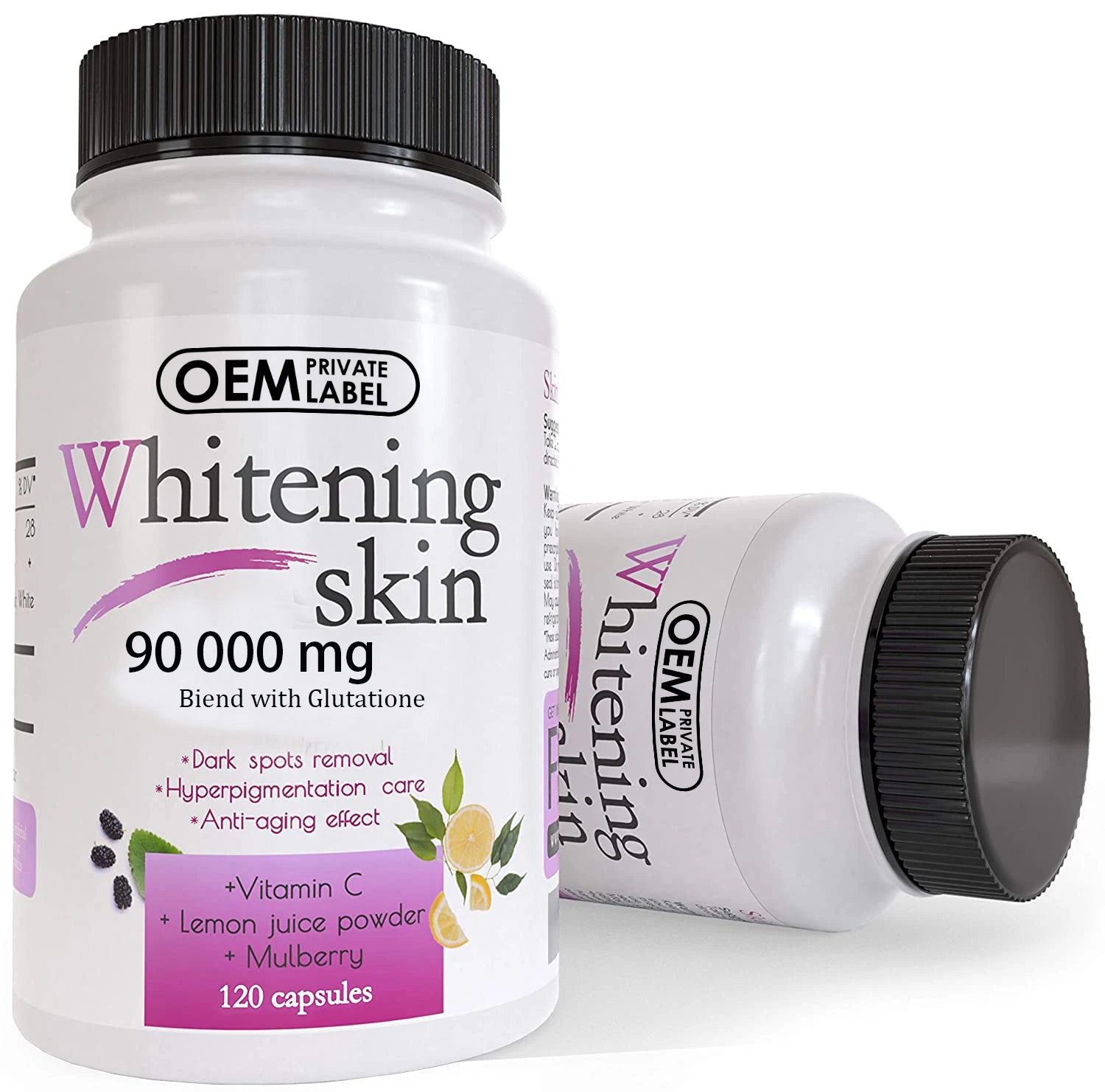 Wholesale Price Skin Glow Supplements OEM Skin Whitening Supplements Gluta Thione 120 Collagen Capsule