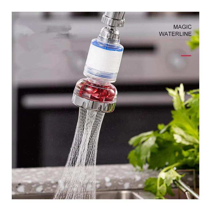 Modern Universal Kitchen Faucet Aerator 360 Degree Rotatable Sink Faucet Extender Plastic 2 Year Warranty