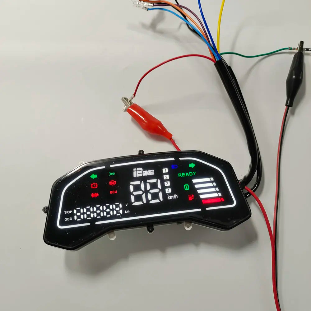 Electric Bicycle Scooter X5 Auroral Instrument Panel 48v60v72v LED Display Motorbike Meter Diy Part