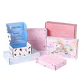 Luxury Custom Logo Printed Clothing Shoes Skincare Cosmetic Set Corrugated Packaging Pink Mailer Shipping Boxes