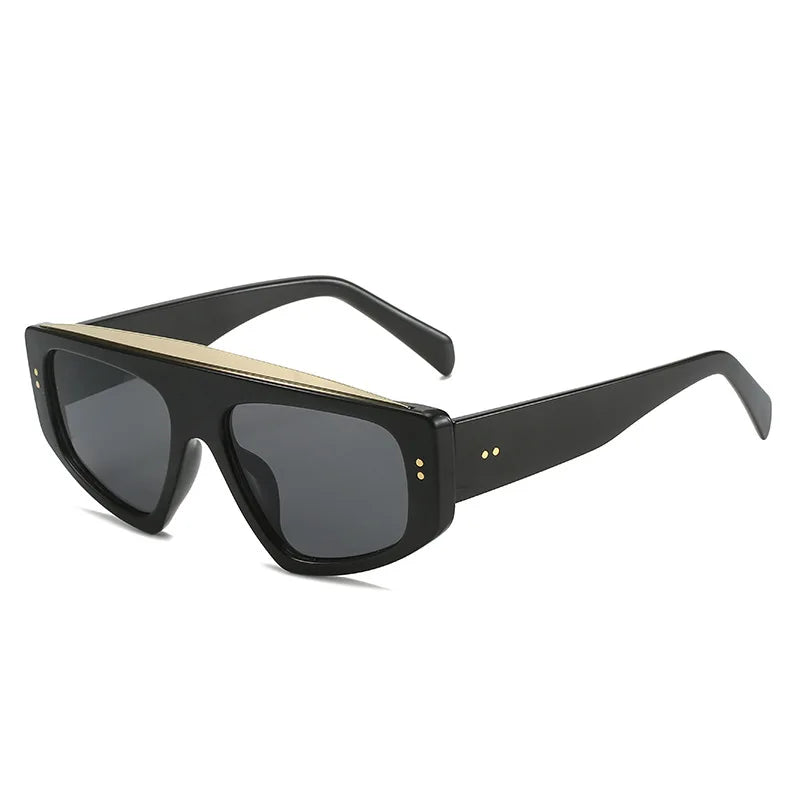 Ins Classic Punk Oversized Sunglasses Unisex Hot High-quality Uv400 Lentes De Sol Custom Own logo Wholesale Eyeglasses