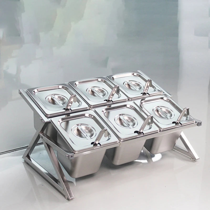 1/3 Size 5.9 Inch Deep Commercial Stainless Steel Steam Table Catering Food Stackable Hotel Gn Pans for Hotel or Party