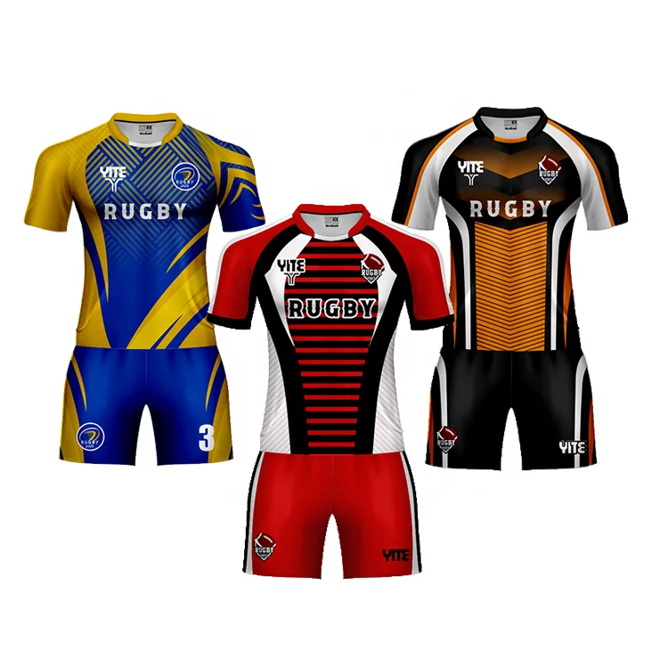 New Model Custom Breathable Plus Size Rugby Jersey Sublimation for Shirts Red and White Uniform 100% Polyester