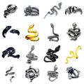 AA016410 Punk Cool Open Adjustable Rings Hip Hop Snake Rings for Men