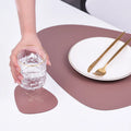 Jieyu Heat Resistant Placemats for Dining Waterproof Wipeable Washable PU Table Mats Easy to Clean Anti-Slip Place Mats