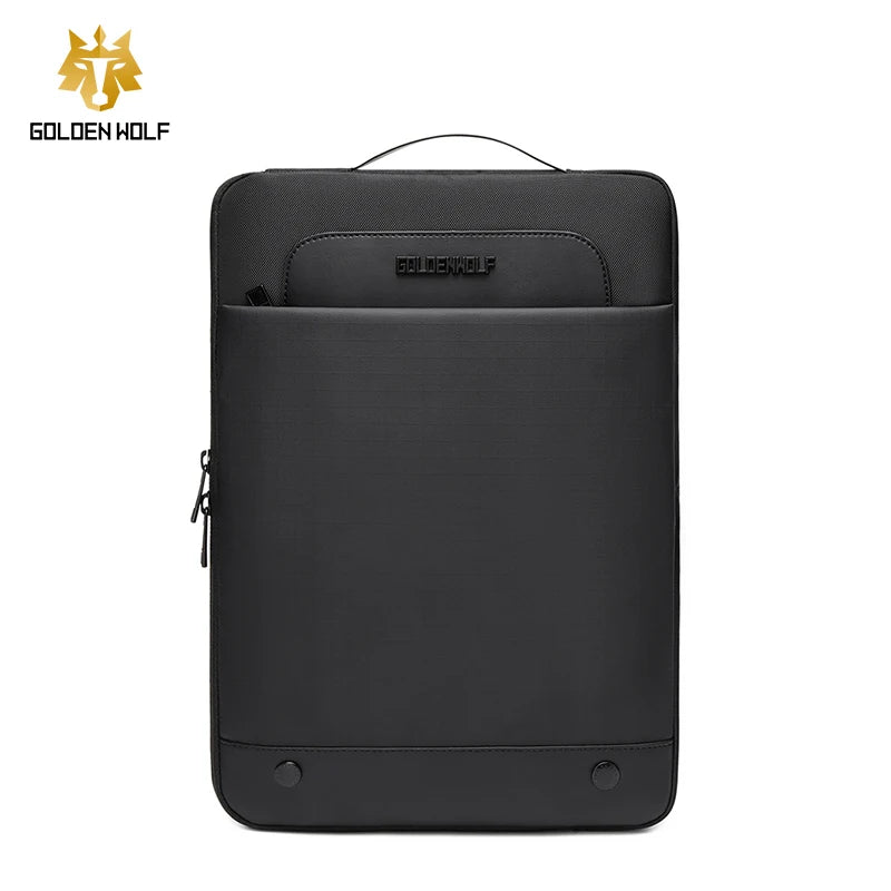 Golden Wolf Wholesale Hot Selling Business Style Polyester Zipper Laptop Case-Waterproof & Lightweight Office Bag