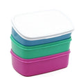 Rectangular DIY Plastic Lunch Box for School/Business/Grad/Travel Sublimation and Food Storage with Plastic Lid