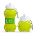 High Quality Collapsible Squeezable Tennis Ball-Shaped Water Bottle for Kids