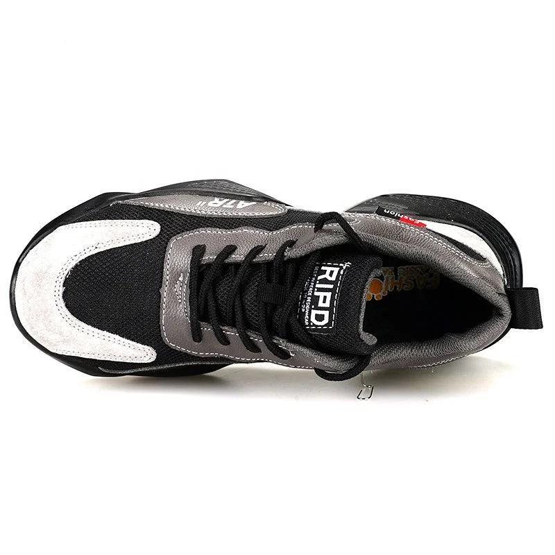 Guyisa New Design Trend Safety Shoes Outdoor Work Wear-resistant Lightweight Steel Head Anti-smashing Safety Shoes
