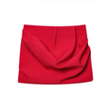 ZATRHMBM Summer Women's Wear 2025 New Fashion Pleated Short Skirt Retro High Waist Elegant Women's Mini Skirt