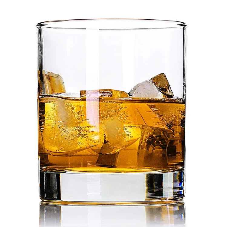 Simple Design Drinking Glasses Cup Wholesale Old Fashioned Glass Cups Bar Hot Classic Cylinder Whisky Glass Tumblers