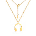 China Cheap Price Hip Hop Style Microphone Africa Headset Pendant Necklaces Gold Color Custom Jewelry for Women Men