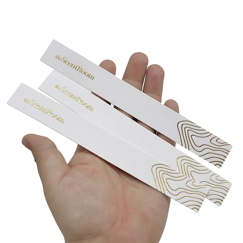 Custom Design Smelling Essential Oil test Card Sniff Fragrance Perfume test Strips