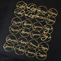 18k Gold Plated Stainless Steel English Letter Astrology 12 Zodiac Round Earrings Exaggerated Women Horoscope Hoop Earrings