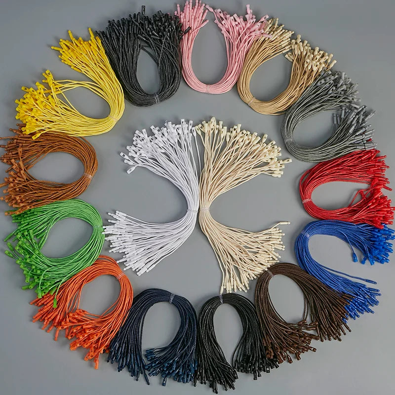 Single Label Line Bullet Sling Garment Wax Cotton Rope with Female Buckle for Hanging Particle Shoes Bags