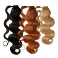 100% Human One Donor Hair Extension Drawstring Natural Raw Human Ponytail Hair