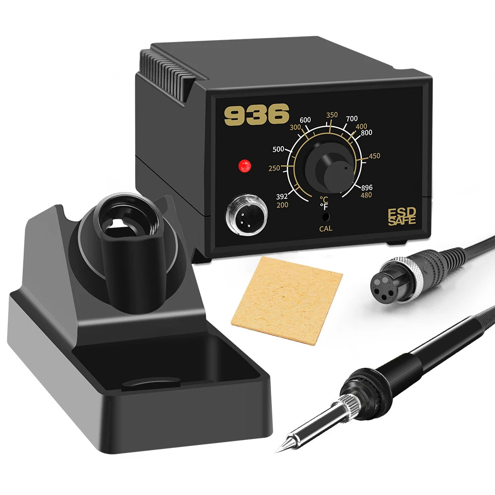 Intelligent Thermostatic Adjustable Temperature System Electric Solder Iron Station with Brass Solder Tips