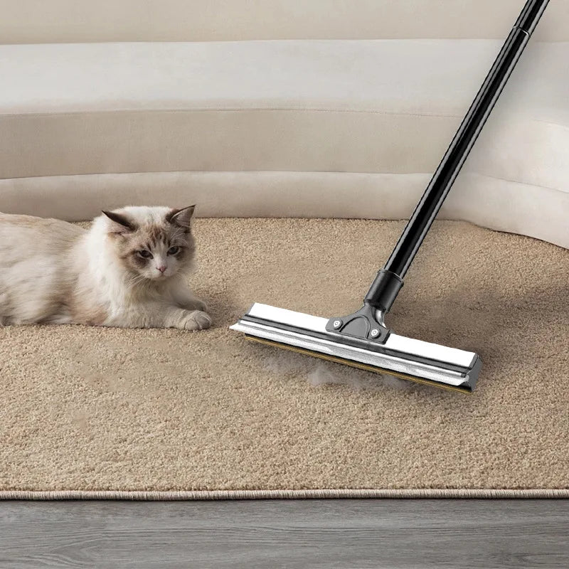 2-in-1 Retractable Long Handle Pet Scraper Retractable Factory Washable Large Cat Hair Dogs Plastic Combs Brushes Small