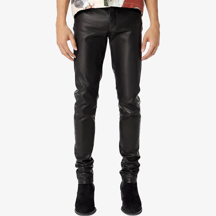 Customized Printed Logo Men Polyester/Cotton Elastic Waist Windproof Breathable Stack Pants High Street Vibe Fashion Black