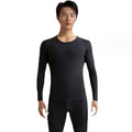 Youki Autumn and Winter Warm Double Layer Thickened Cashmere Silk Seamless Men's Set Warm Clothing