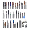 JINRUI CNC Cutting Tools Customized HRC45/55/60/65 Coating Milling Cutter Drill Bit for Steel Iron Aluminum PCB Acrylic