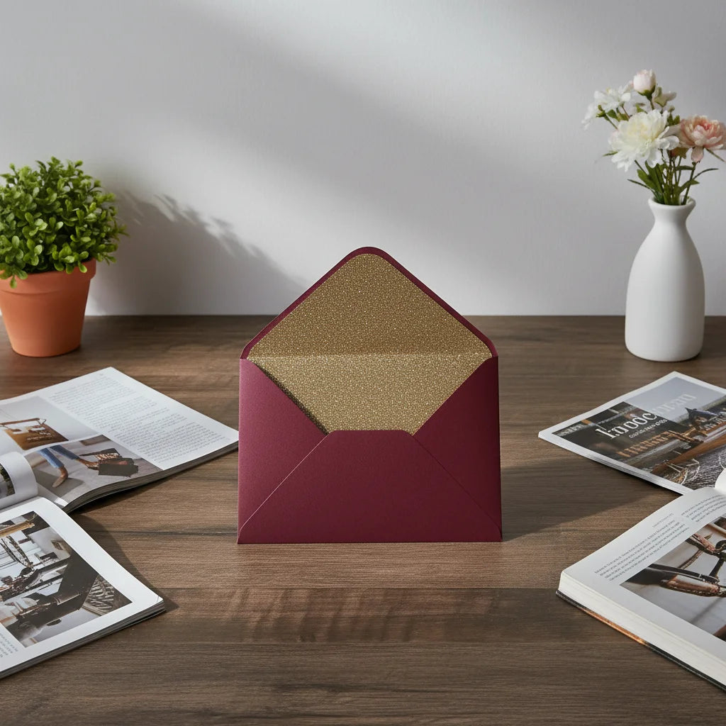 Custom Luxury Gift Craft Color Paper with Liner Envelope Including Poster Cardboard Kraft Offset Art Coated Paper Types