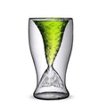 100ml Creative Mermaid Double Wall Glass Juice Beverage Wine Cold Drink Cup clear Glass Cup