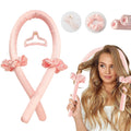 No Heat Satin Scrunchie Ribbon Sponge Cordless Curler Set Hair Rollers Wireless Flexi Heatless Curling Rod Headband for Hair