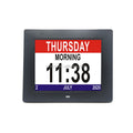 Pros Wholesale Digital Calendar Day Clock 8" Digital Calendar Alarm Day Clock Extra Large Display Battery Backup Dementieklok