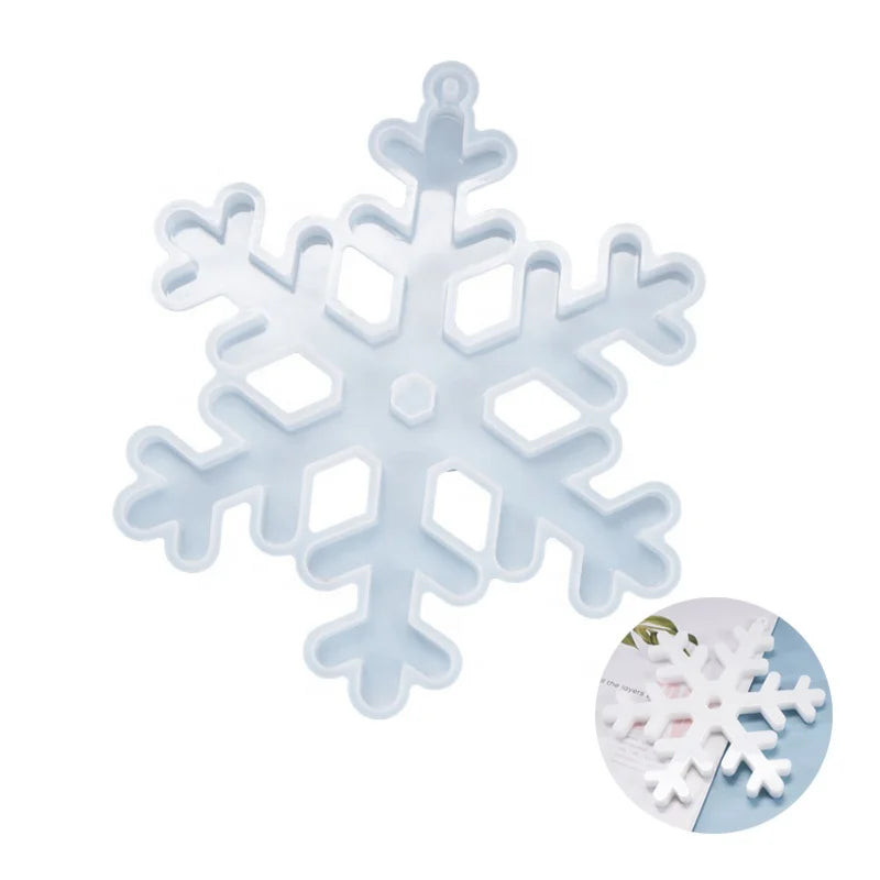 Christmas Big Snowflake Pendant Silicone Resin Mold for Jewelry Craft